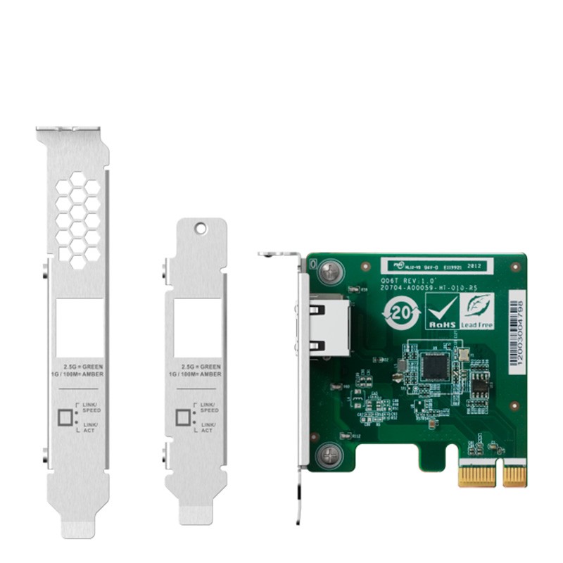 QXG-2G1T-I225 Tarjeta de red 2G Base-T (RJ45) compatible con Windows, QNAP QTS y Linux - 38482