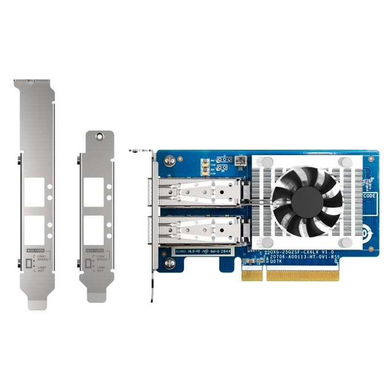 QXG-25G2SF-CX6 Tarjeta de red 25 Gigabit SFP+ x 2 (PCIe 3.0 x8) compatible con Windows, QNAP QTS y Linux - 38505