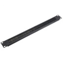 30701500 Panel 1U con cepillo para armario 19"