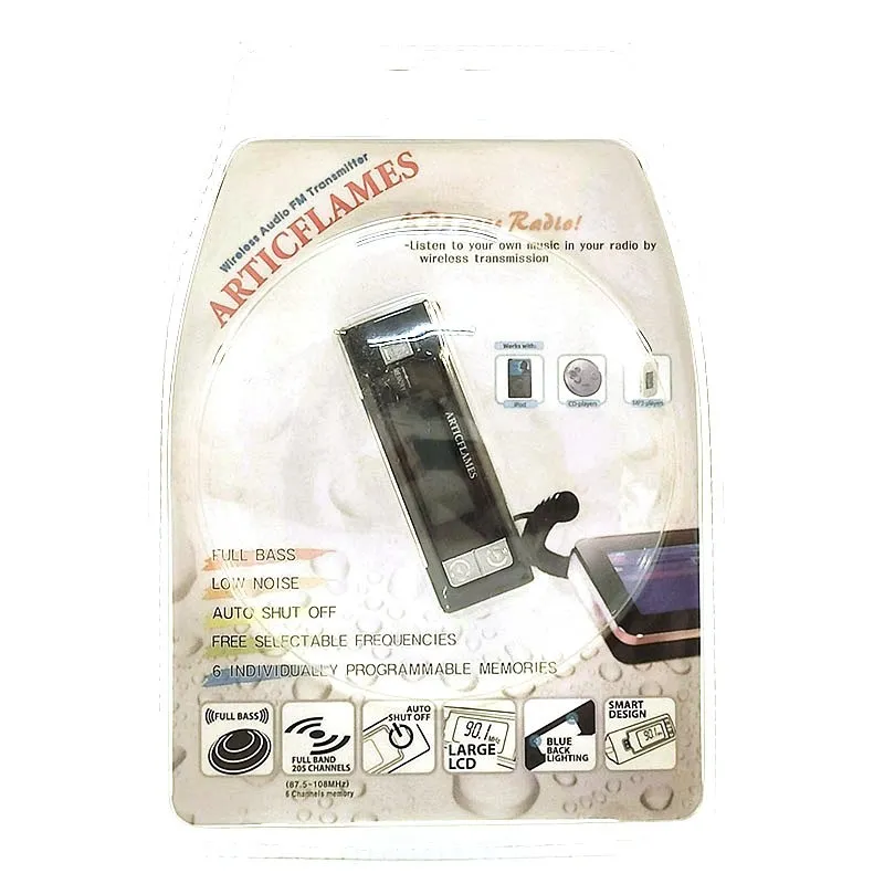 Transmisor FM y reproductor MP3 a través de puerto USB2.0 integrado