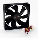 Ventilador 12 cm - Icy Power - con conector 3 pines y adaptador a molex (FA) - Dual Ball Bearing Fan